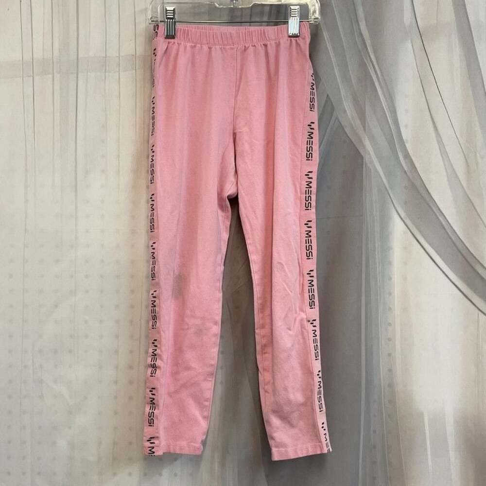 Messi 10 girls pink legging pants tights